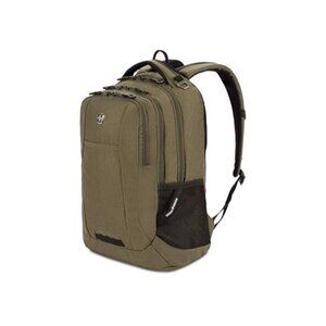 SwissGear Cecil 18" Olive Laptop Backpack With Padded Laptop Sleeve & Organizer